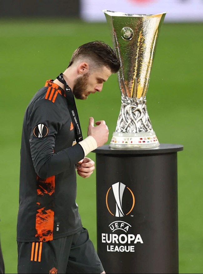 De Gea tháo huy chương á quân Europa League