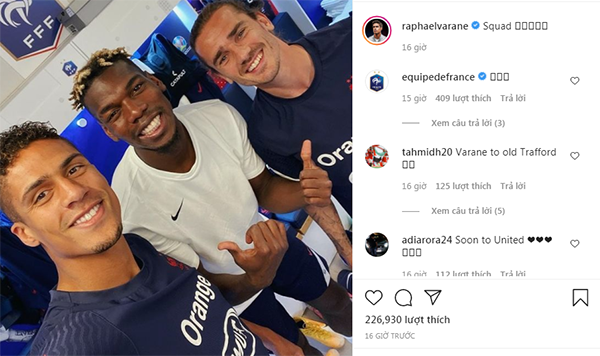 NHM MU muốn Pogba thuyết phục Varane tới MU NHM MU muốn Pogba thuyết phục Varane tới MU