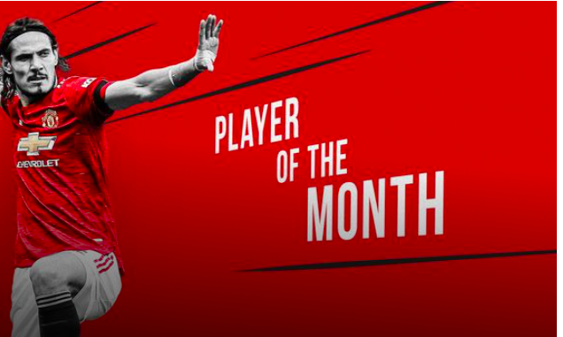 Cavani xuất sắc nhất tháng 4 ở MU