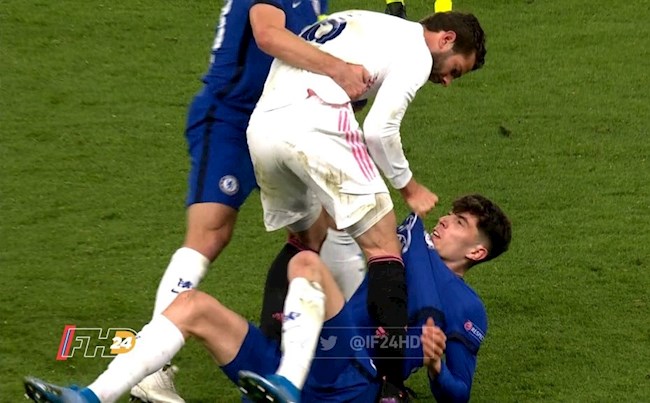 Sao Real giở thói côn đồ với Kai Havertz