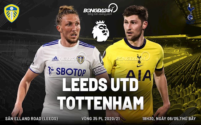 Trực tiếp bóng đá Leeds vs Tottenham trận đấu vòng 35 Ngoại hạng Anh 2020/21 lúc 18h30 ngày hôm nay 8/5