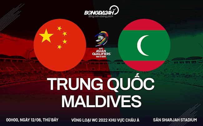 Nhận định bóng đá Trung Quốc vs Maldives 0h00 ngày 12/6 (Vòng loại World Cup 2022)