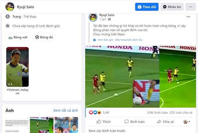 Trang Ryuji Sato đăng bài Trang Ryuji Sato đăng bài