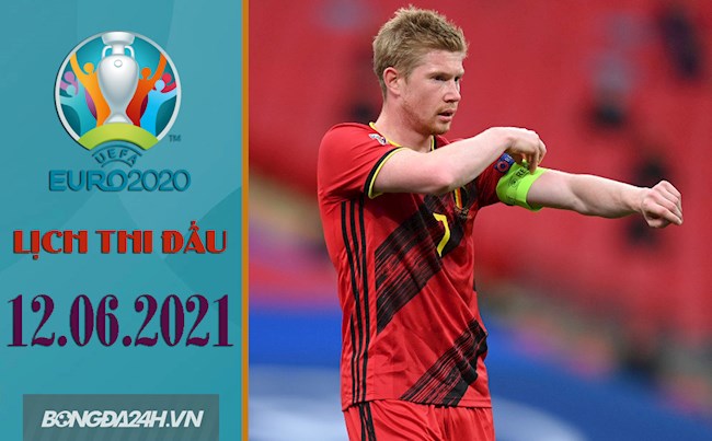 lich euro 12/6-Lịch thi đấu, trực tiếp VCK EURO 2020 hôm nay 12/6: Quỷ đỏ đấu gấu Nga 