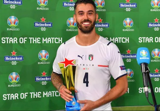 Spinazzolla xuất sắc nhất trận thắng của Italia trước TNK