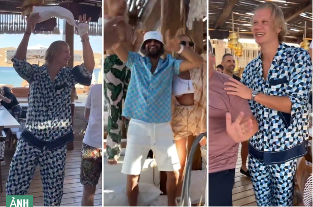 Erling Haaland “quẩy” hết cỡ cùng… Riyad Mahrez