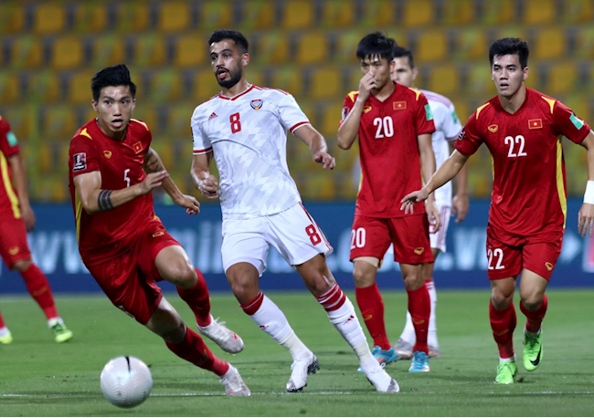 Đội tuyển Việt Nam gặp UAE trong trận lượt về vòng loại 2 World Cup 2022 khu vực châu Á