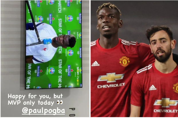 Bruno Fernandes cảnh báo Pogba Bruno Fernandes cảnh báo Pogba
