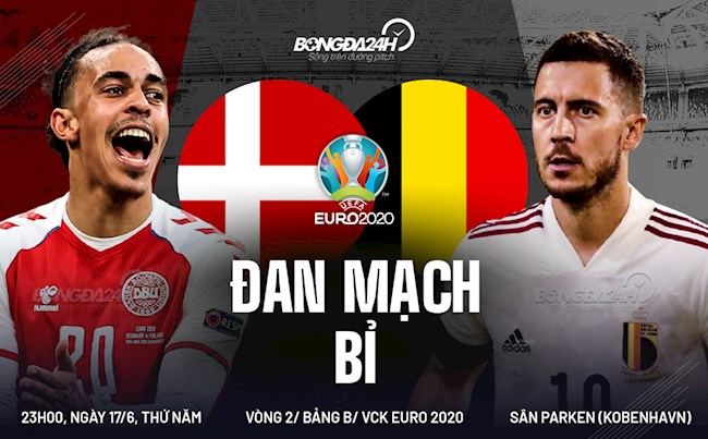 Trực tiếp Đan Mạch vs Bỉ