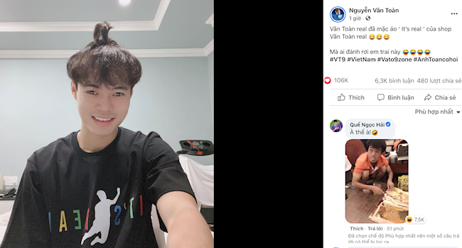 Diện áo in hình cú ngã lịch sử, Văn Toàn bị Quế Ngọc Hải cà khịa