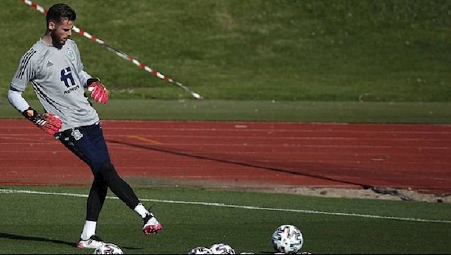 De Gea tập sút penalty trước trận gặp Croatia