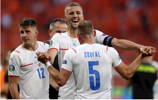 Niềm vui của các cầu thủ CH Séc