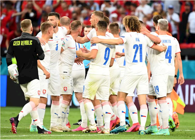 Niềm vui của các cầu thủ CH Séc Niềm vui của các cầu thủ CH Séc