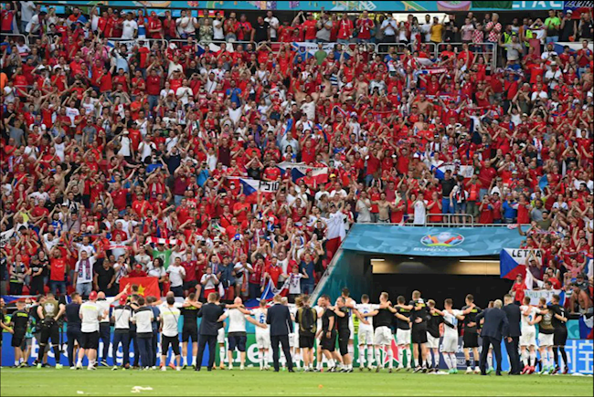 Niềm vui của các cầu thủ CH Séc