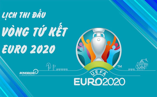 vòng bán kết euro Lịch thi đấu vòng TỨ KẾT Euro 2020, bảng chia nhánh sau vòng 1/8