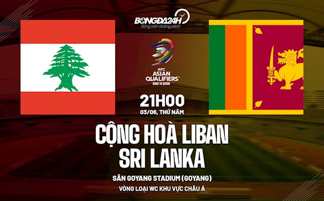 Nhận định bóng đá Lebanon vs Sri Lanka 13h00 ngày 5/6 (Vòng loại World Cup 2022)
