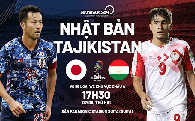 Nhận định bóng đá Nhật Bản vs Tajikistan 17h30 ngày 7/6 (Vòng loại World Cup 2022)