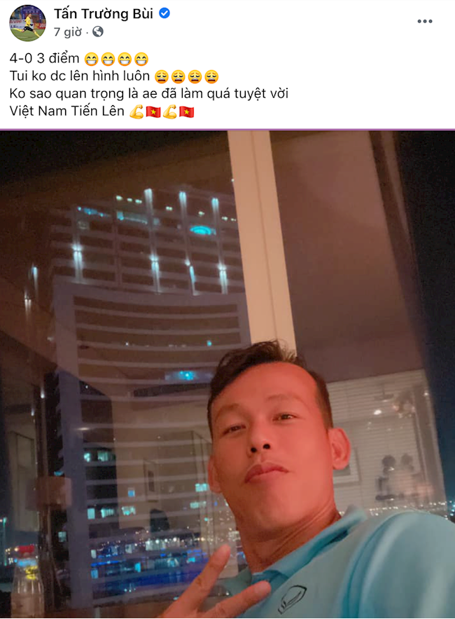 Phản ứng của Tấn Trường sau trận thắng Indonesia