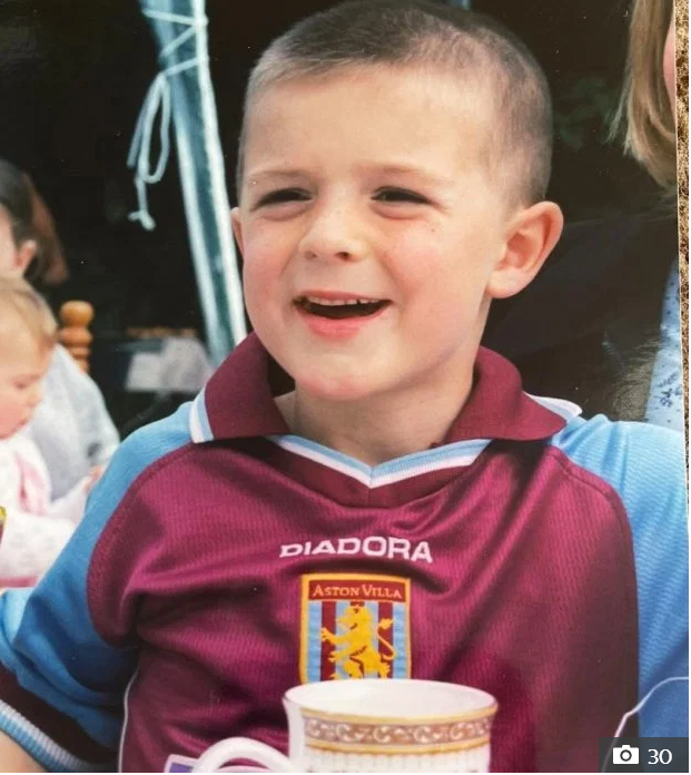 Jack Grealish khi mới 5 tuổi