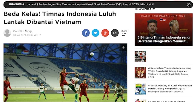 Truyền thông Indonesia nói gì sau trận thua không thể ngẩng đầu của đội nhà hình ảnh Truyền thông Indonesia nói gì sau trận thua không thể ngẩng đầu của đội nhà hình ảnh