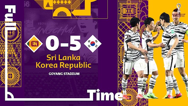 Đè bẹp Sri Lanka, Hàn Quốc chính thức vượt qua vòng loại thứ 2 World Cup 2022