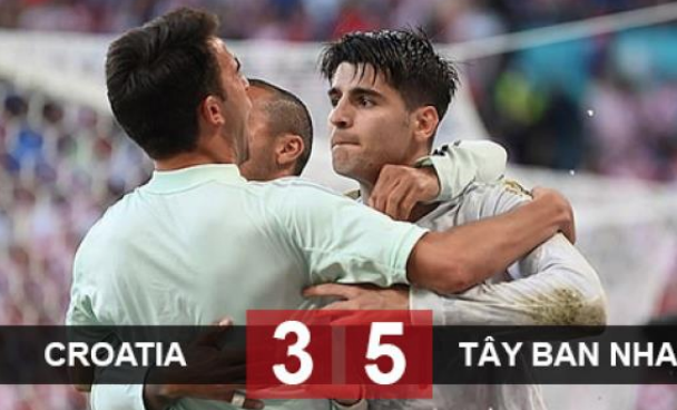 Morata và đồng đội ăn mừng chiến thắng