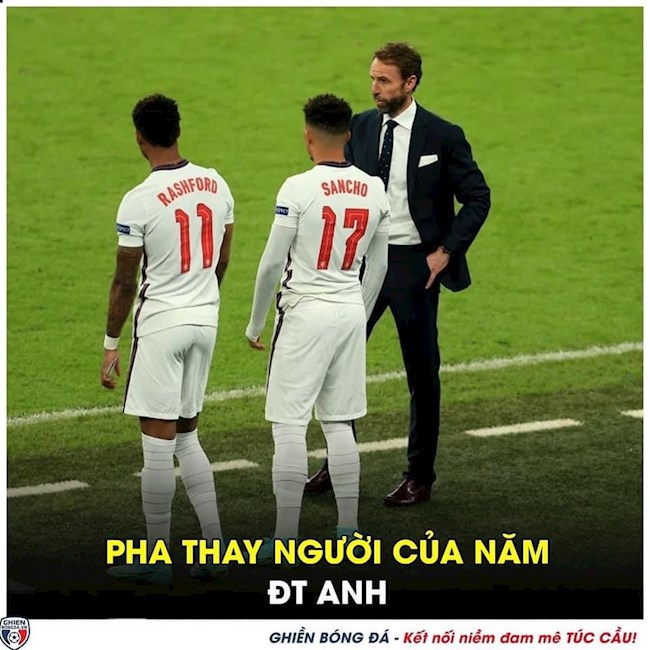 HLV Southgate đưa Sancho và Rashford vào đá 11m nhưng cả 2 đều sút hỏng HLV Southgate đưa Sancho và Rashford vào đá 11m nhưng cả 2 đều sút hỏng