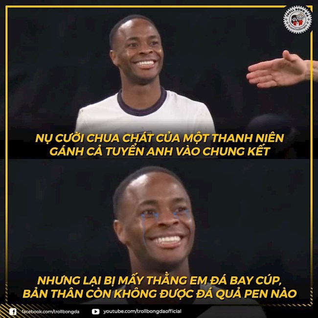 Sterling đã có một giải đấu tốt, nhưng lại không có tên trong danh sách 5 người đá 11m của tuyển Anh Sterling đã có một giải đấu tốt, nhưng lại không có tên trong danh sách 5 người đá 11m của tuyển Anh