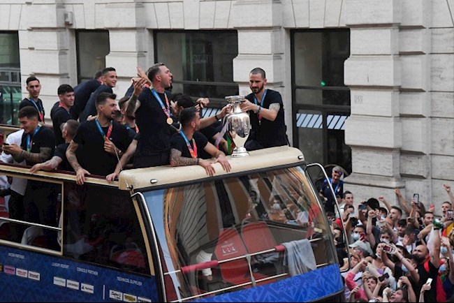 Italia ăn mừng chức vô địch Euro 2020 tại quê nhà