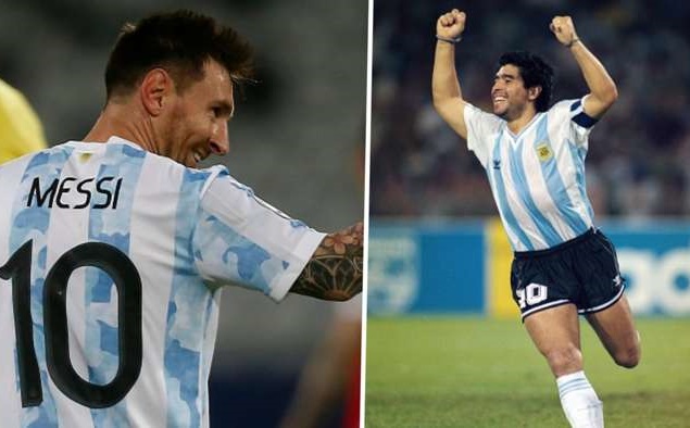 Messi Maradona