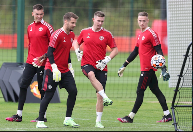 Tom Heaton bên cạnh Dean Henderson