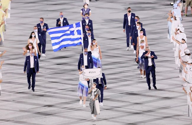 Hy Lạp - nơi khai sinh ra Thế vận hội là quốc gia đầu tiên có VĐV tiến vào lễ đài