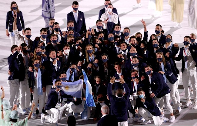 Khoảnh khắc của đoàn Argentina