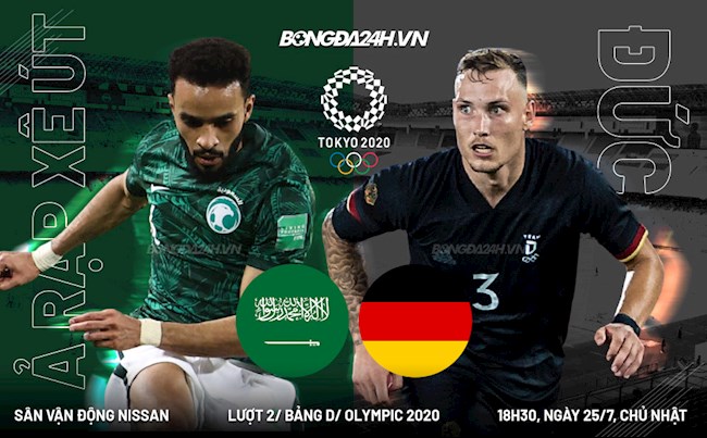 Link xem trực tiếp Saudi Arabia vs Đức Olympic Tokyo 2020