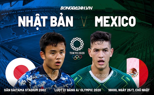 Nhận định Olympic – Nhật Bản vs Mexico (18h00 ngày 25/7): Đại chiến giành ngôi đầu