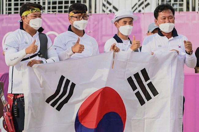 Bắn cung Hàn Quốc giành HCV Olympic Tokyo 2020 ở nội dung đồng đội nam