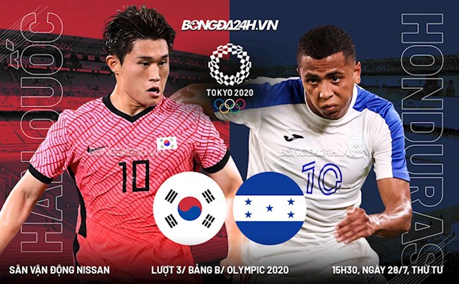 Link xem trực tiếp Hàn Quốc vs Honduras hôm nay 28/7 (Olympic 2020)