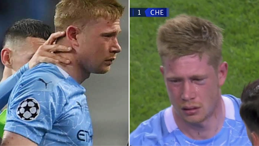 De Bruyne khóc nức nở ở trận chung kết C1 giữa Man City và Chelsea