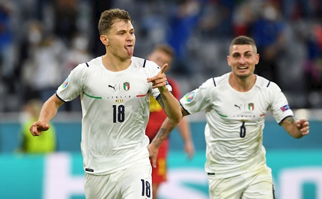 VIDEO: Barella mở tỷ số sau pha rê dắt trong vòng cấm của hậu vệ Bỉ