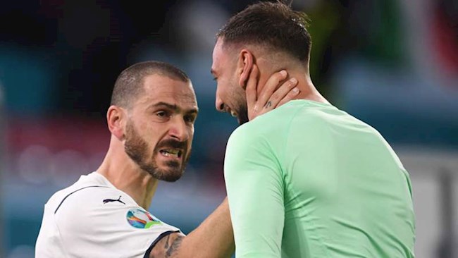 Bonucci va Donnarumma cua Italia Bonucci va Donnarumma cua Italia