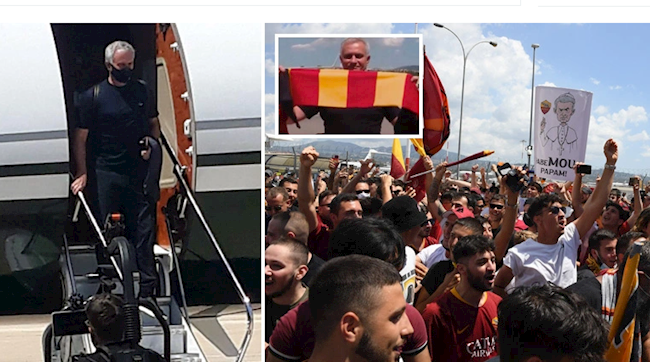 VIDEO: NHM Roma xếp hàng chào đón Jose Mourinho