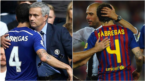Cesc Fabregas muốn tiếp bước Pep Guardiola và Jose Mourinho