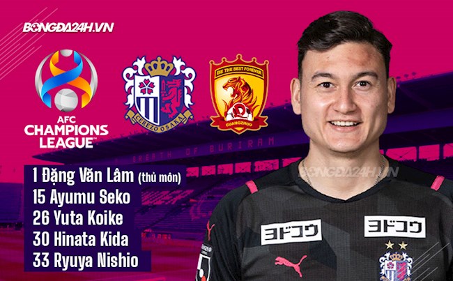 Nóng: Đặng Văn Lâm lần đầu bắt chính cho Cerezo Osaka tại AFC Champions League