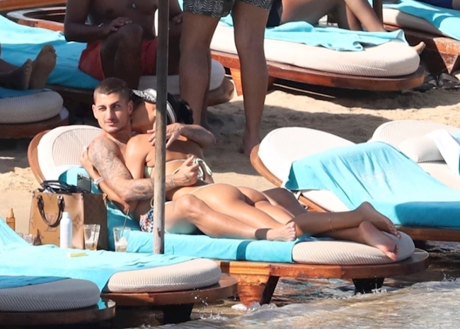 Marco Veratti và vợ mới cưới Jessica Aidi