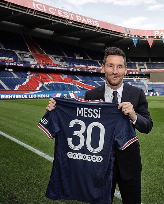 Lionel Messi khoác áo số 30 ở PSG