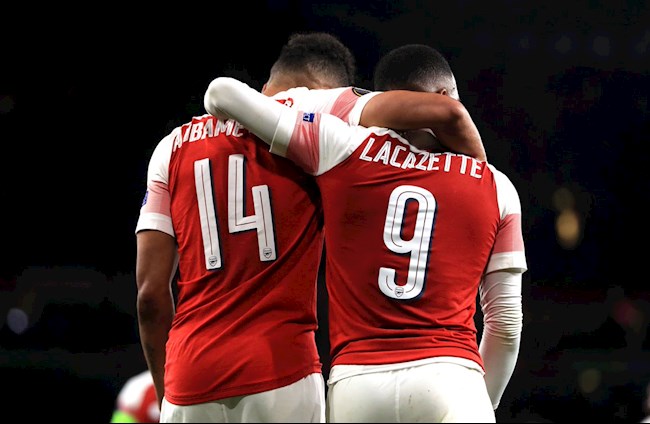 Aubameyang và Lacazette vắng mặt trước Chelsea