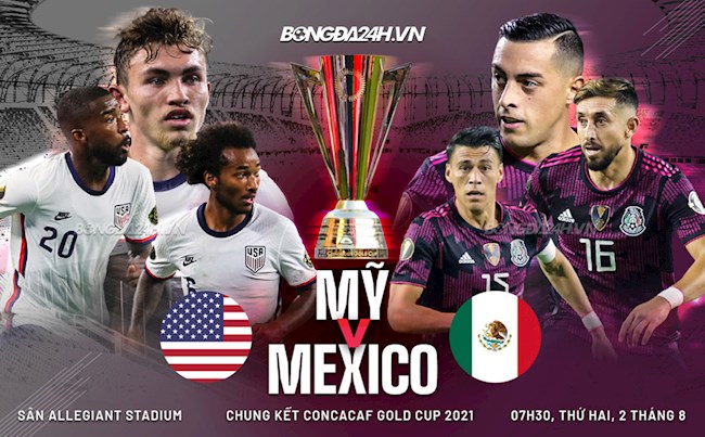 Trực tiếp bóng đá Mỹ vs Mexico chung kết Gold Cup 2021 hôm nay trực tiếp mỹ vs mexico