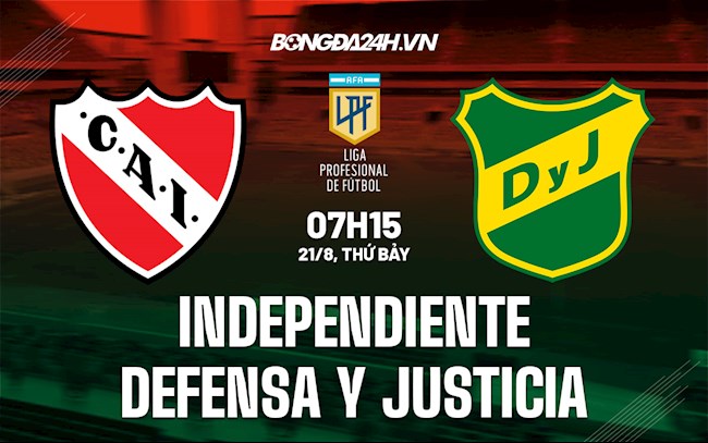 Nhận định Independiente vs Defensa y Justicia 7h15 ngày 21/8 (VĐQG Argentina 2021)