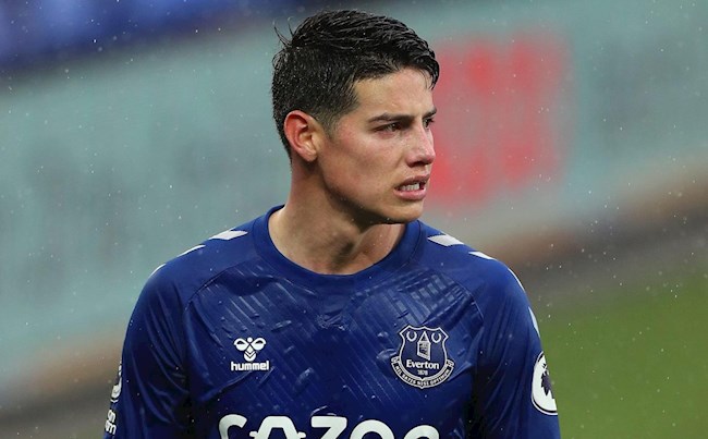 James Rodriguez không biết Everton gặp đội nào