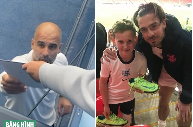 Cậu bé được tặng giày ở Euro 2020 trả ơn Jack Grealish